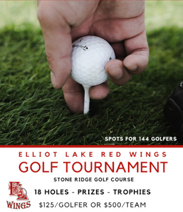 Elliot Lake Red Wings golf tournament poster