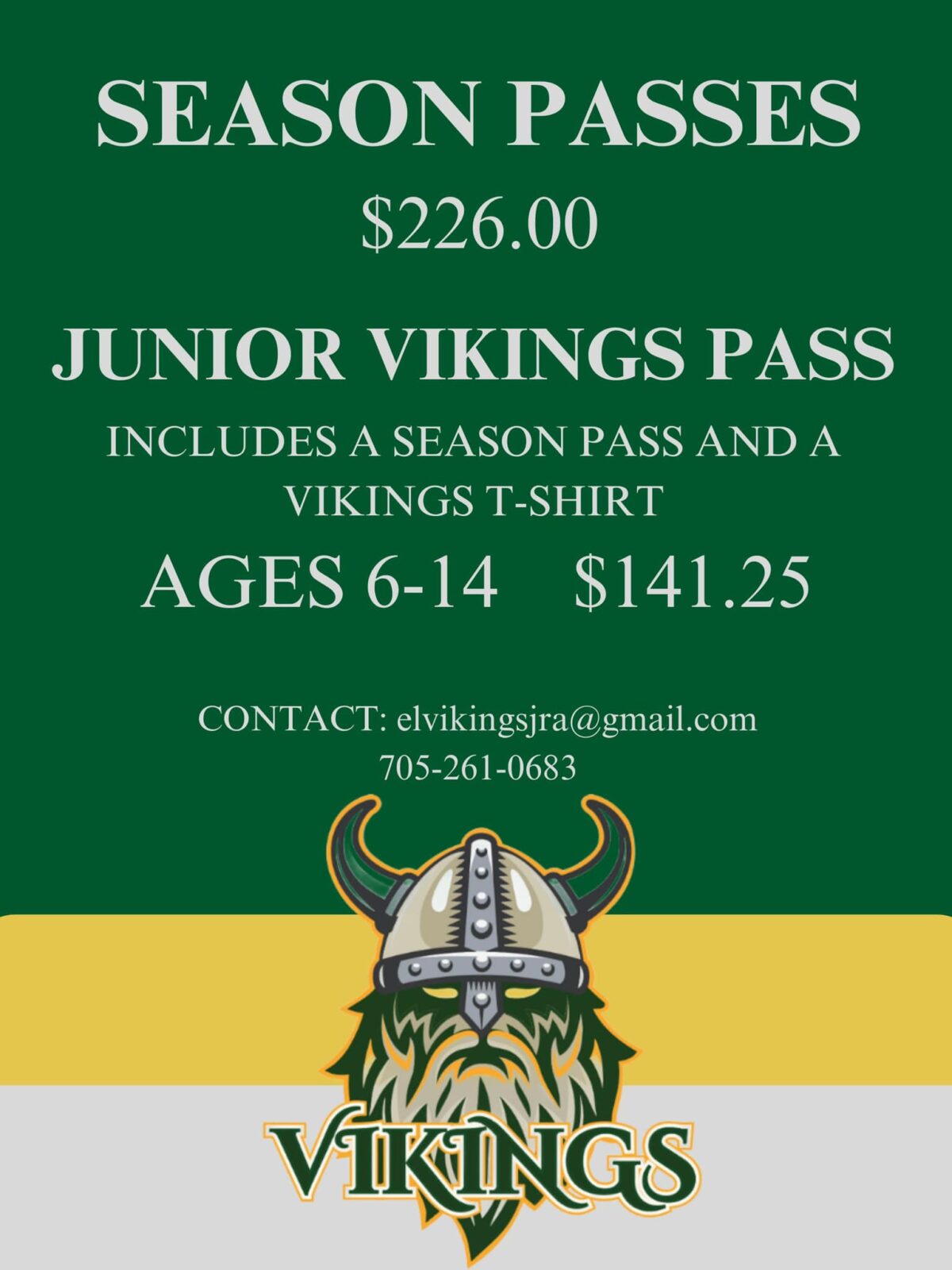 20232024 Vikings Tickets Elliot Lake Vikings